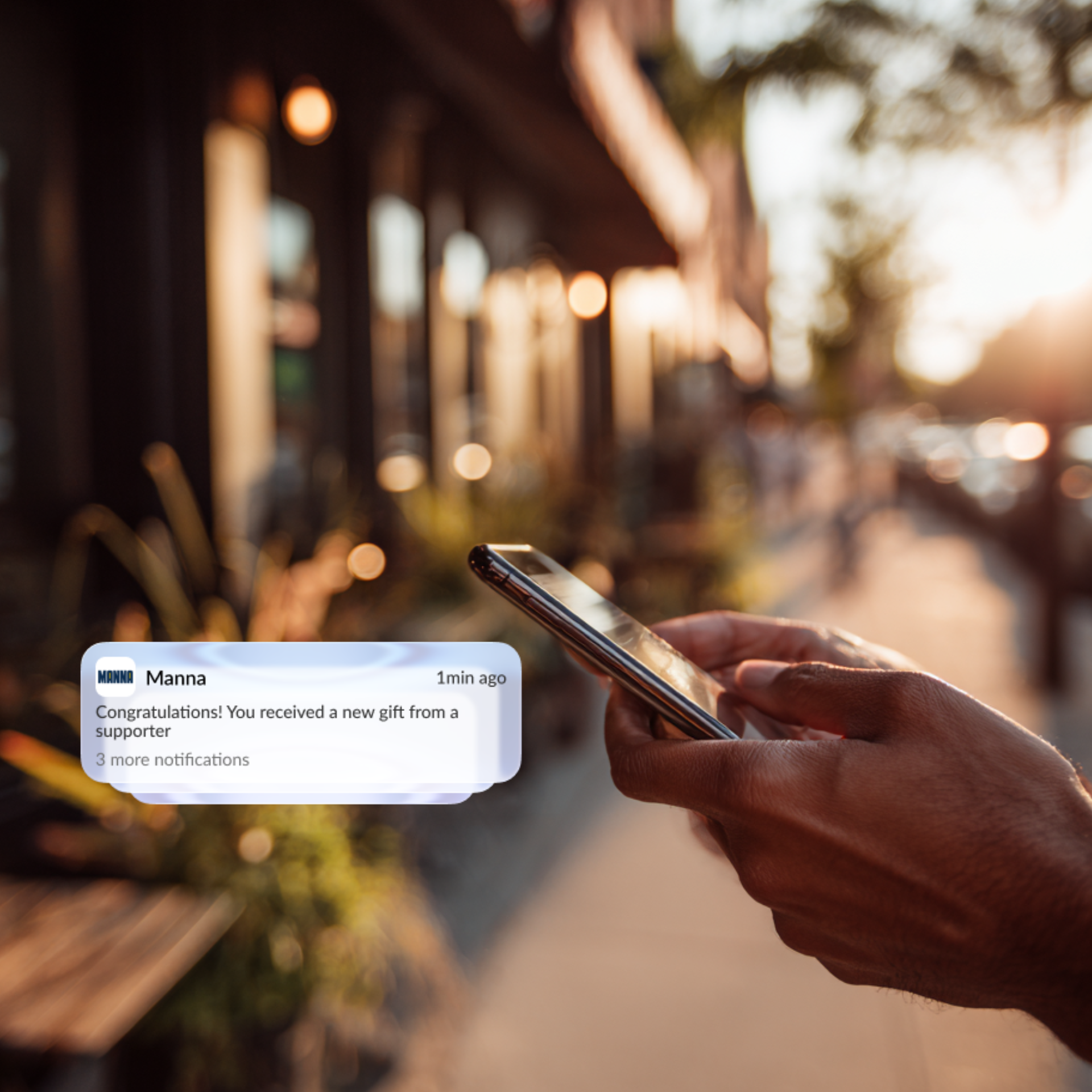 MANNA push notification