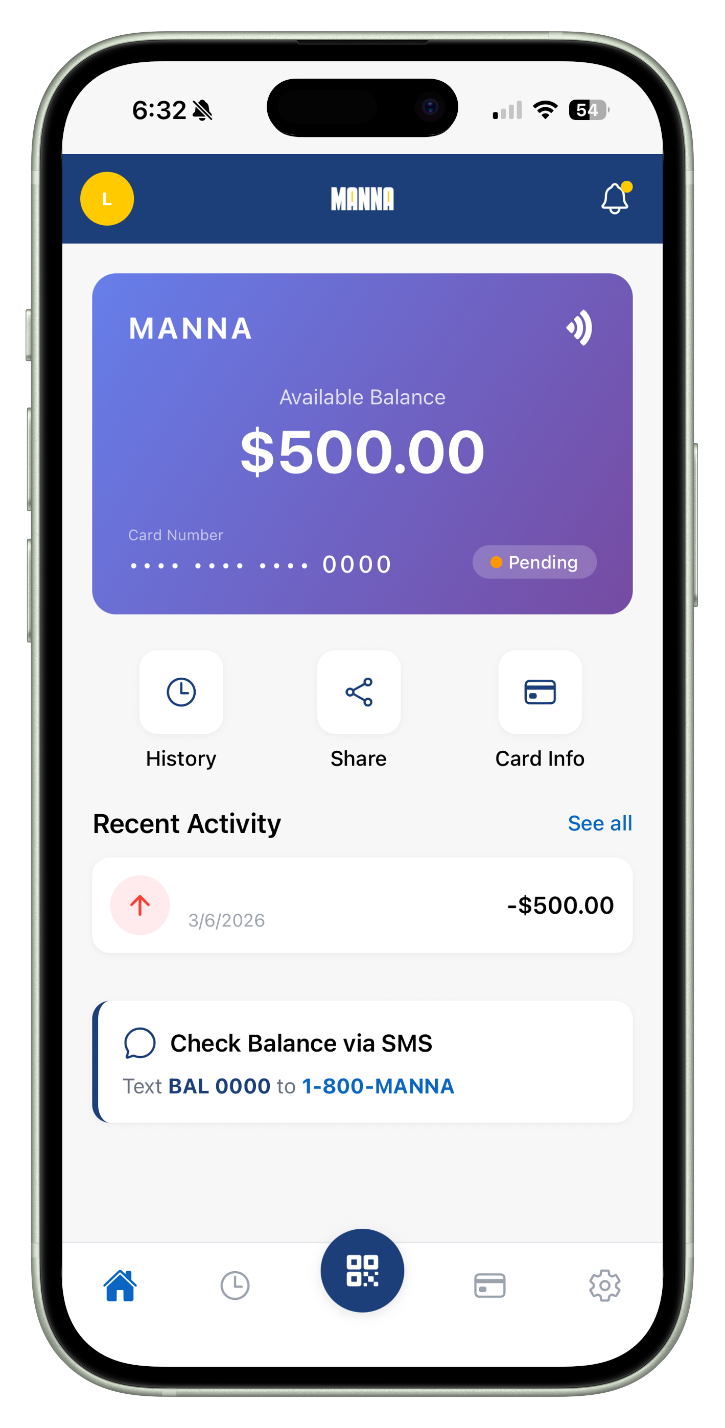MANNA Wallet App
